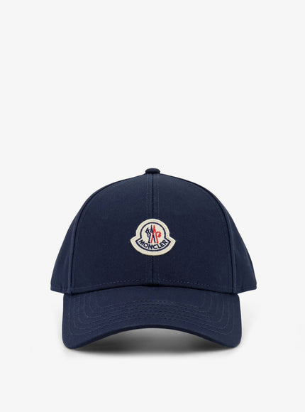 Moncler Cotton Baseball Hat Uni Blu
