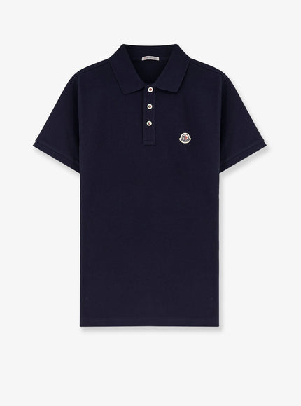 Moncler Cotton Polo Shirt Bianco