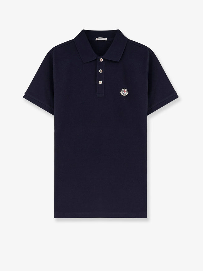 Moncler Cotton Polo Shirt Bianco