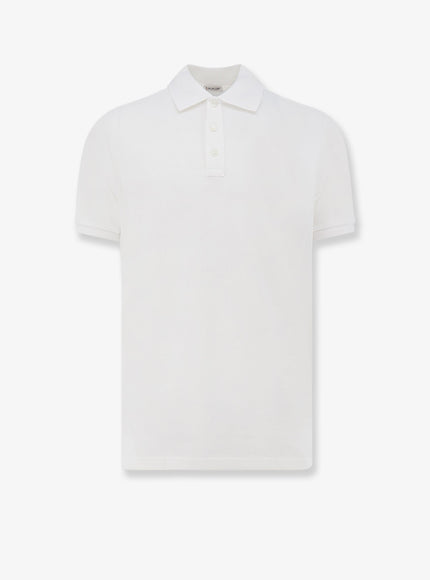 Moncler Cotton Polo Shirt Bianco