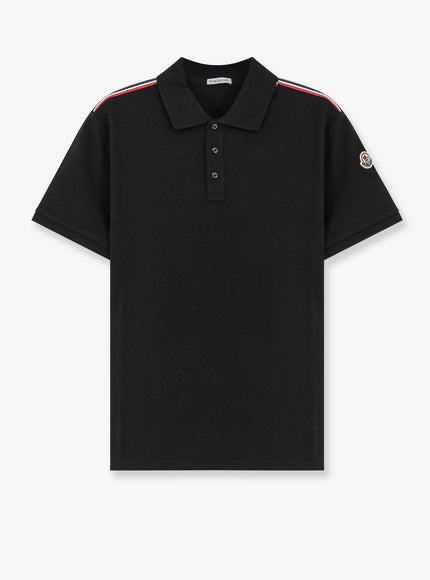 Moncler Cotton Polo Shirt Nero