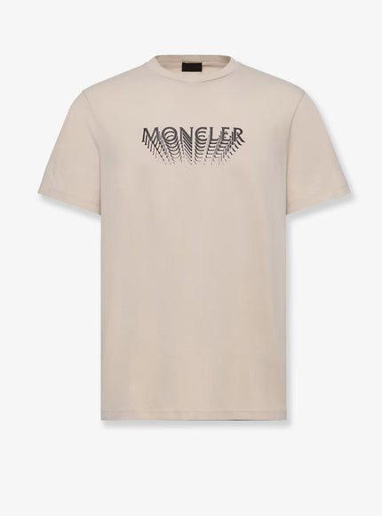 Moncler Organic Cotton T-Shirt Beige