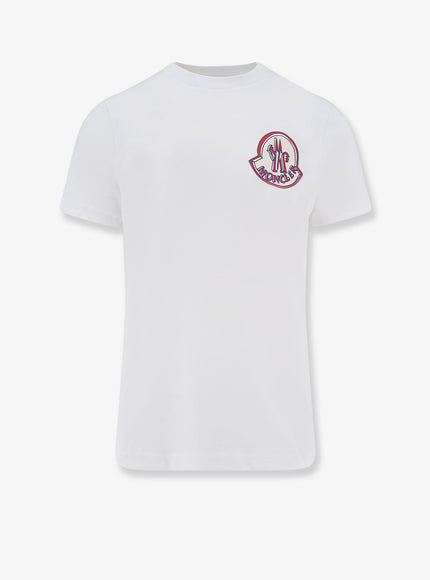 Moncler Cotton T-Shirt Bianco
