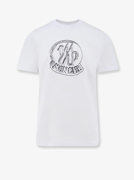 Moncler Cotton T-Shirt Bianco