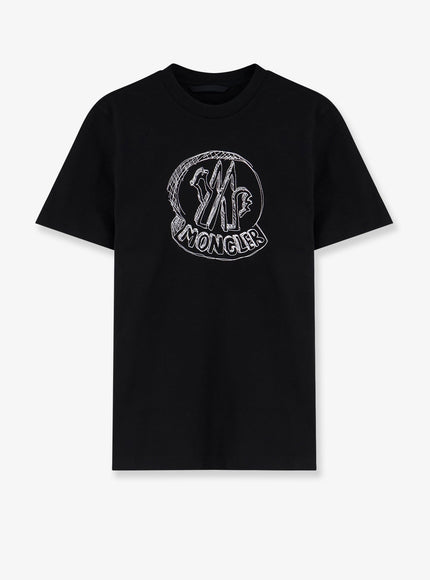 Moncler Cotton T-Shirt Nero