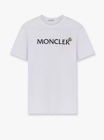 Moncler Cotton T-Shirt Bianco