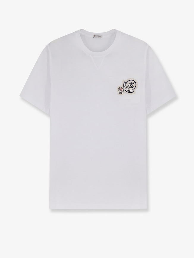 Moncler Organic Cotton T-Shirt Bianco
