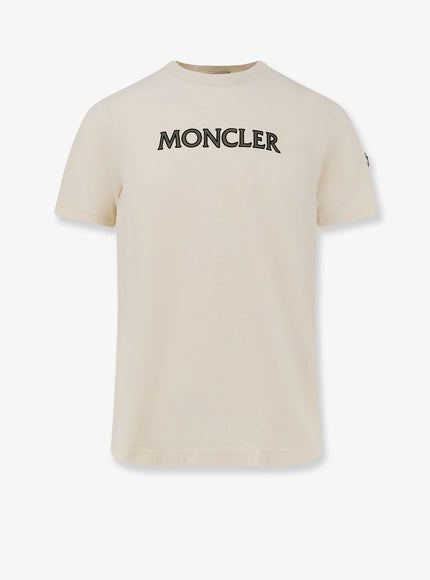 Moncler Cotton T-Shirt Bianco