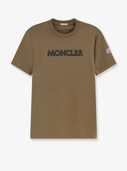 Moncler Cotton T-Shirt Blu