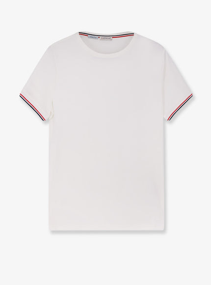 Moncler Cotton T-Shirt Bianco