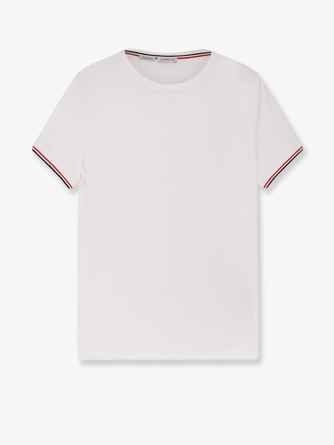Moncler Cotton T-Shirt Bianco