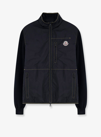 Moncler Nylon Jacket With Cotton Inserts M Nero