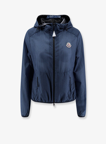 Moncler Edasic Jacket With Elastic Profiles Nero