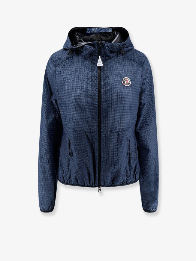 Moncler Edasic Jacket With Elastic Profiles Nero