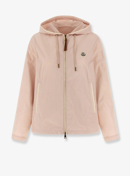 Moncler Sarracenia Jacket With Contrasting Profiles Bianco