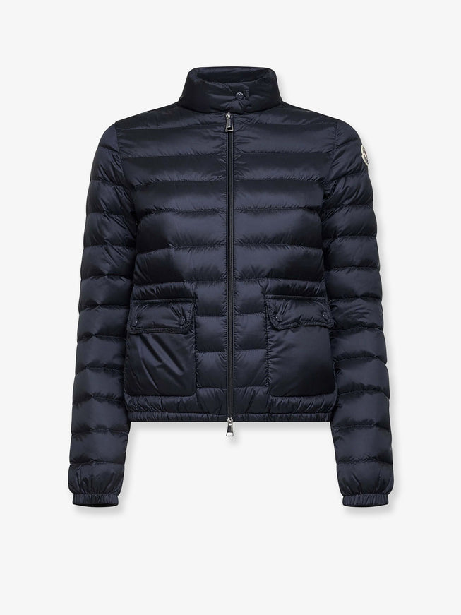 Moncler Lans Recycled Nylon Down Jacket One Size Blu Scuro