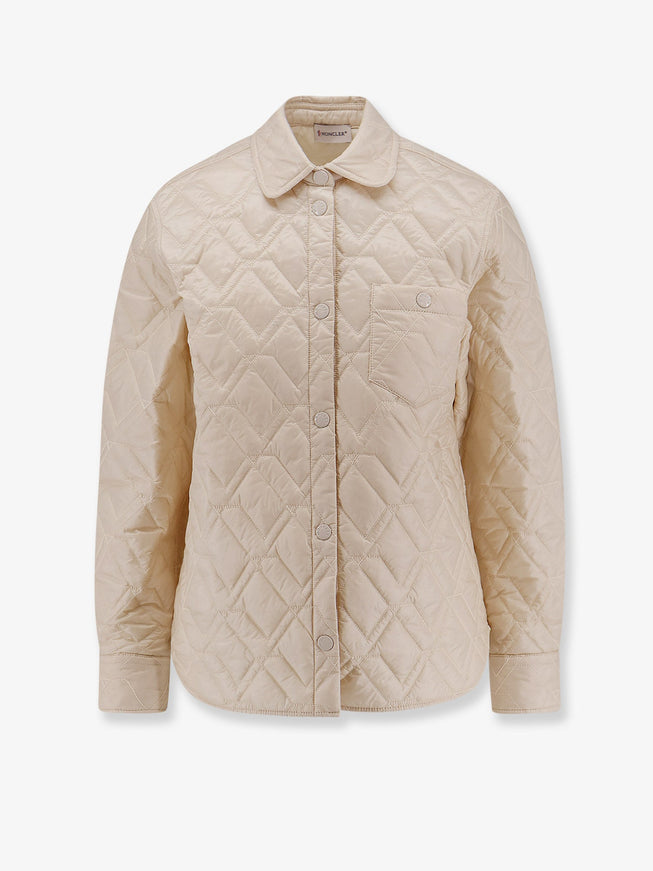 Moncler Quilted Shirt Jacket Avorio