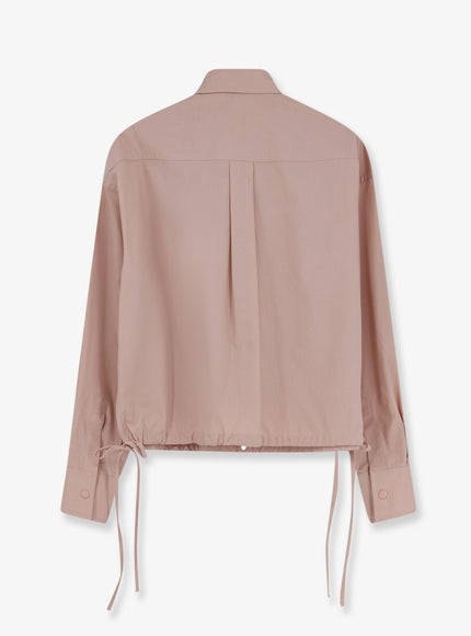 Moncler Cotton Shirt With Drawstring