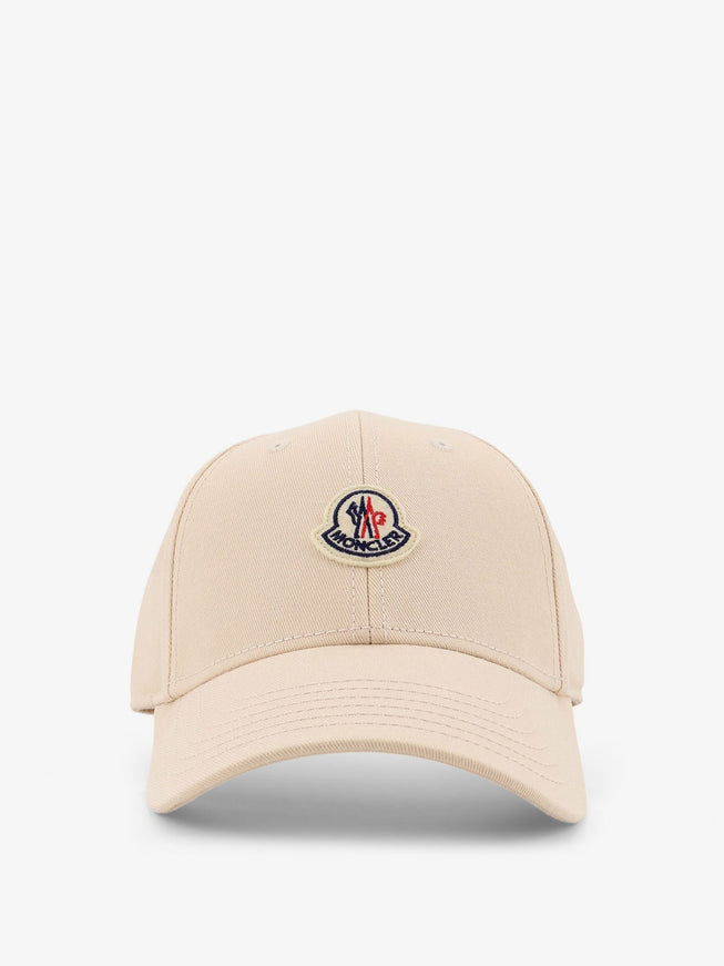 Moncler Cotton Baseball Hat Uni Avorio