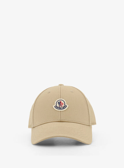 Moncler Cotton Baseball Hat Uni Beige