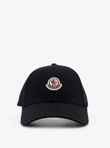 Moncler Cotton Baseball Hat Uni Nero