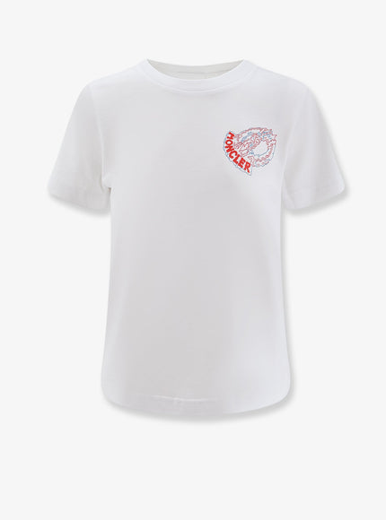 Moncler Cotton T-Shirt Bianco