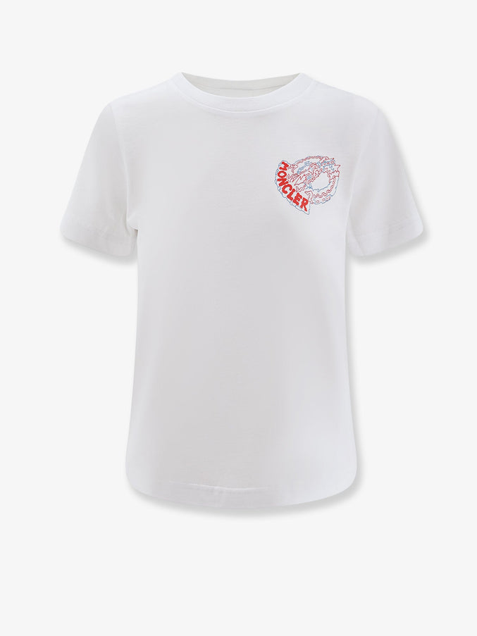 Moncler Cotton T-Shirt Bianco