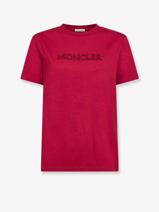 Moncler Cotton T-Shirt Rosso