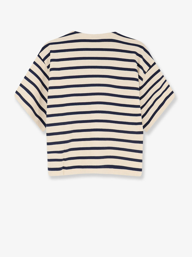 Moncler Cotton T-Shirt With Striped Pattern