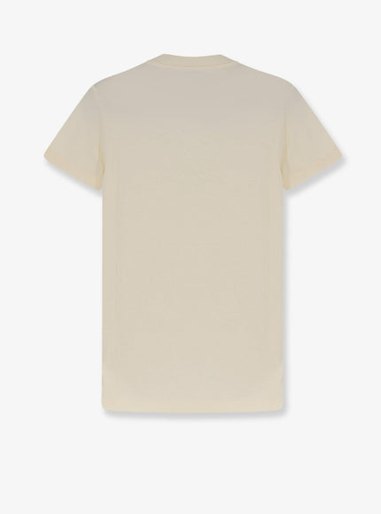 Moncler Cotton T-Shirt With Flocked Logo On The Front
