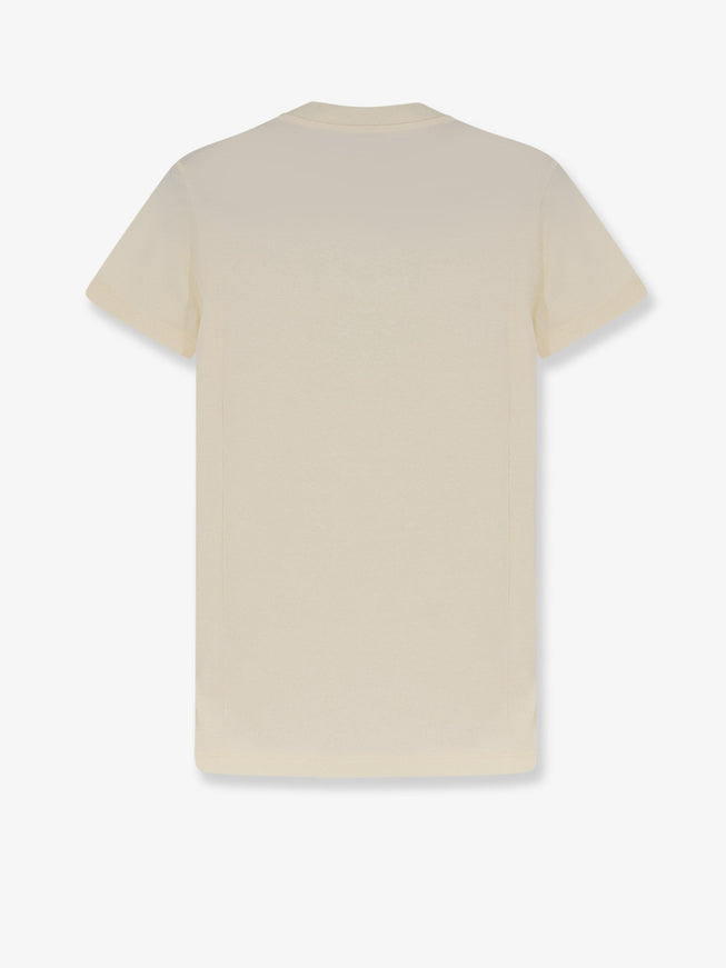 Moncler Cotton T-Shirt With Flocked Logo On The Front