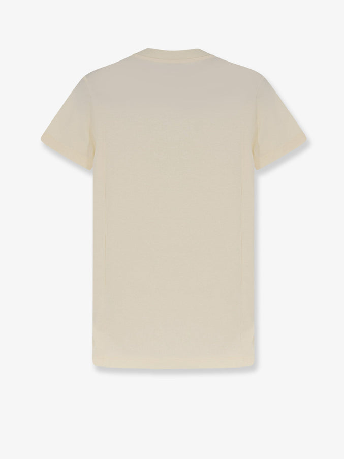Moncler Cotton T-Shirt With Flocked Logo On The Front