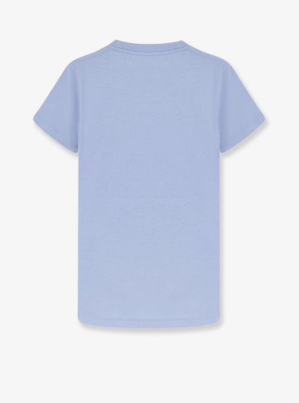 Moncler Cotton T-Shirt With Flocked Logo On The Front