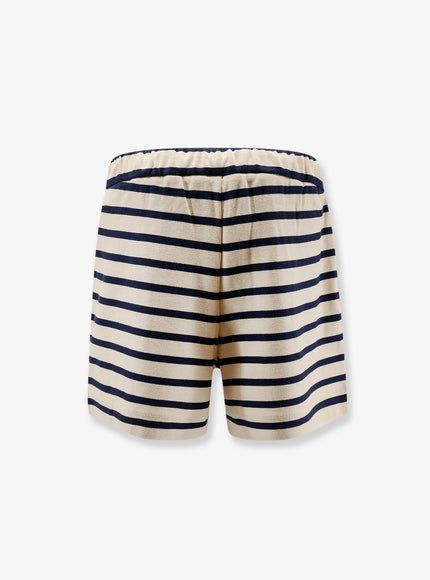 Moncler Cotton Shorts With Striped Pattern