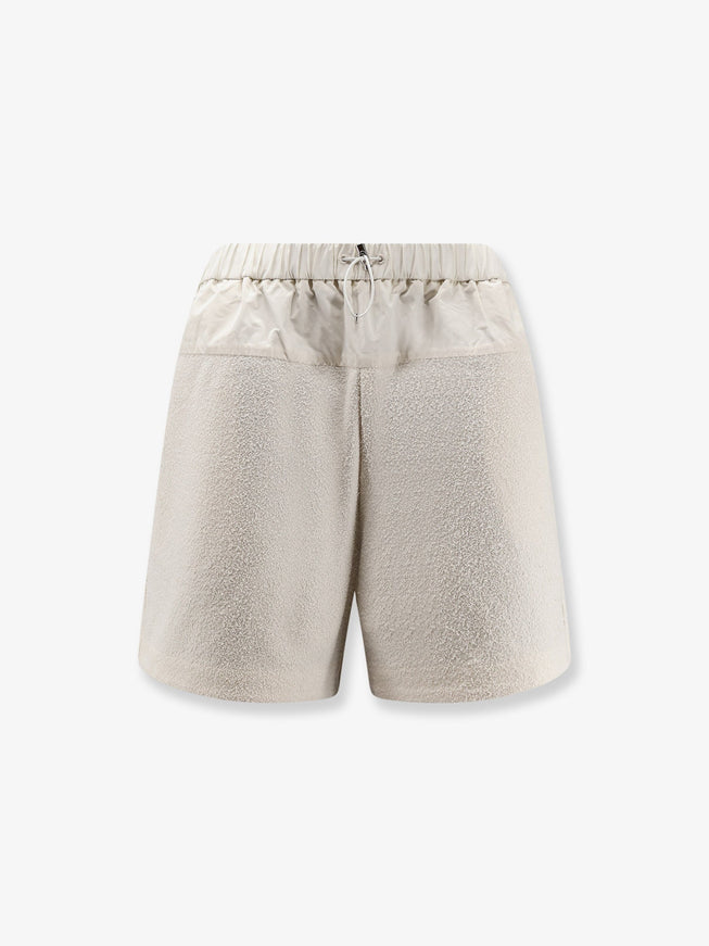 Moncler Nylon Shorts Bianco