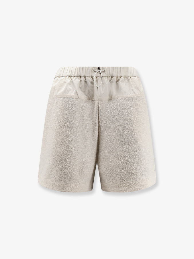 Moncler Nylon Shorts Bianco