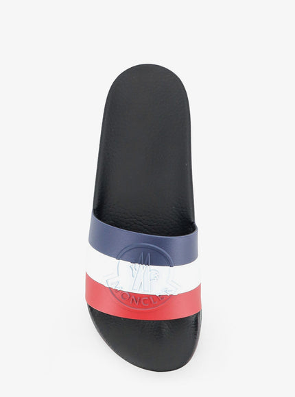 Moncler Basile Rubber Sandals With Front Logo Patch