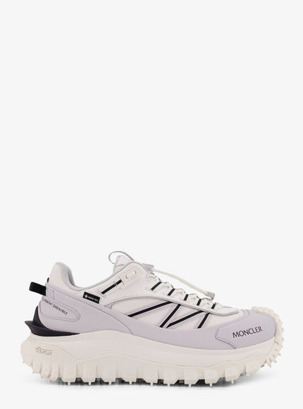Moncler Trailgrip Gtx Leather And Ripstop Sneakers Bianco