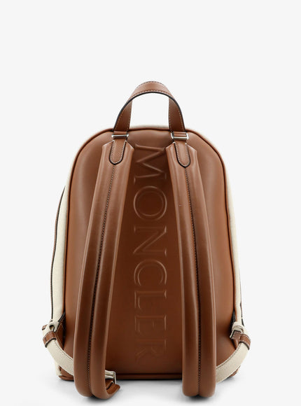 Moncler Carlo Canvas Backpack With Embossed Moncler Logo