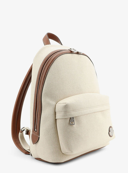 Moncler Carlo Canvas Backpack With Embossed Moncler Logo