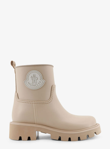 Moncler Kickstream Rubber Rainboots Beige