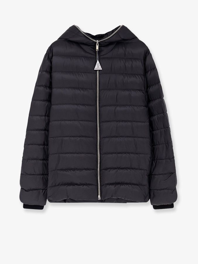 Moncler + Rick Owens Zip Lock Hooded Down Jacket Black