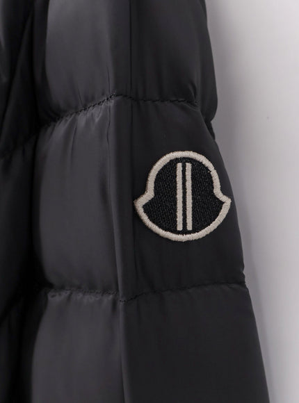 Moncler + Rick Owens Zip Lock Hooded Down Jacket