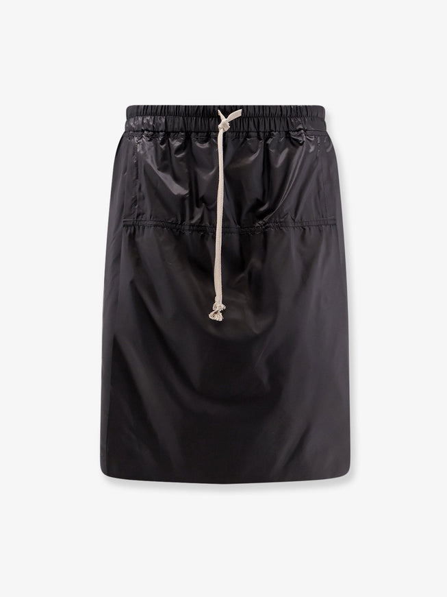 Moncler + Rick Owens Kiltshorts With Drawstring Black