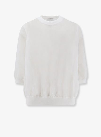 Nude Cotton Blend T-Shirt Offwhite