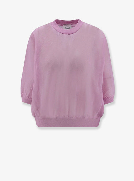 Nude Cotton Blend T-Shirt Rose