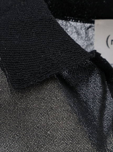 Nude Cotton Blend Polo Shirt