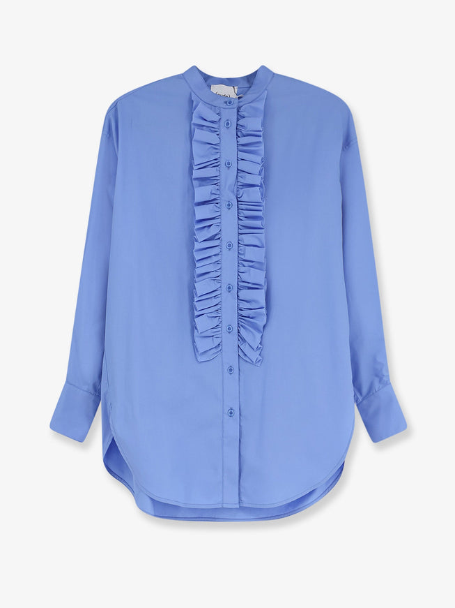 Nude Oversize Cotton Shirt Sky