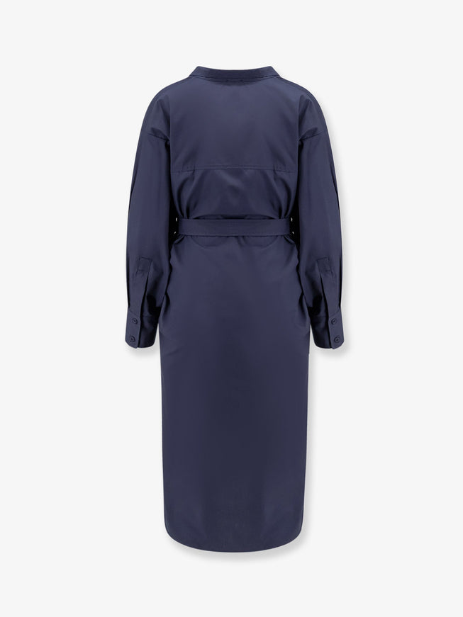 NUDE Dress — Belted Cotton Blue, Blue / 40