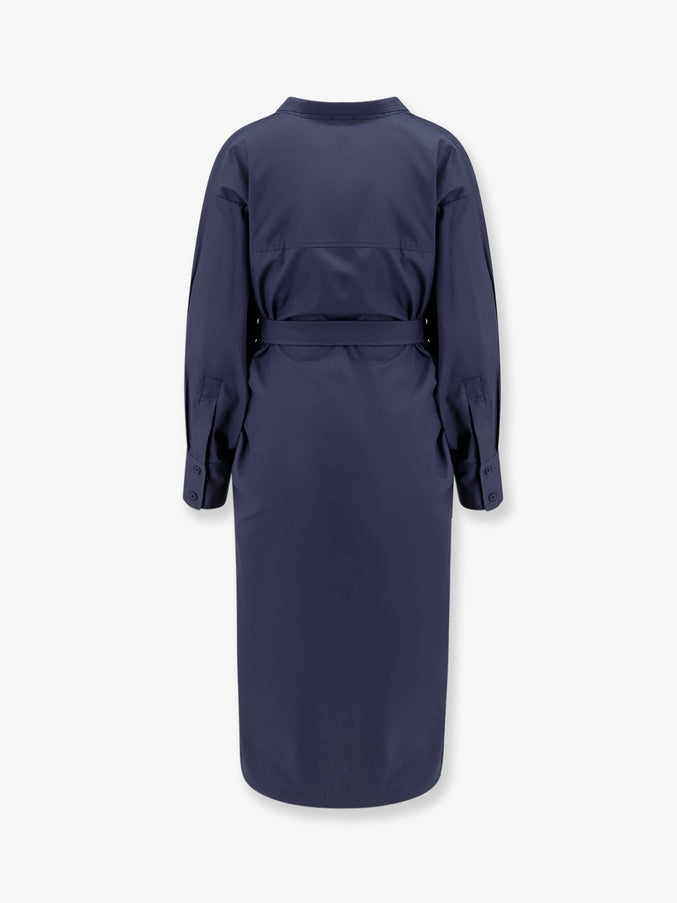 Nude Cotton Dress With Belt